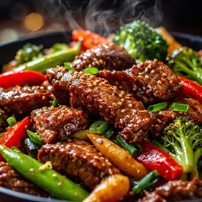 Image of Zesty Stir Fried Beef with Vegetables