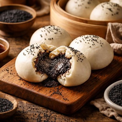 Image of Zhir Ma Bao Black Sesame Filling for Buns