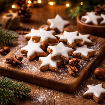 Image of Zimtsterne Christmas Star Cookies