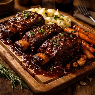 Image of Zinfandel Braised Beef Short Ribs