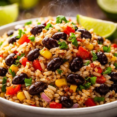 Image of Zingy Black Beans Rice