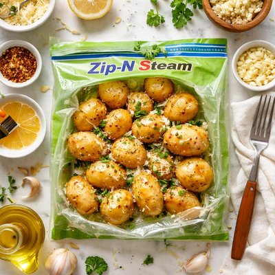 Image of Zip N Steam Garlic Parmesan Potatoes