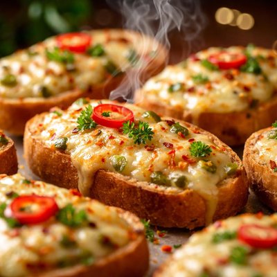 Image of Zippy Cheese Crostini