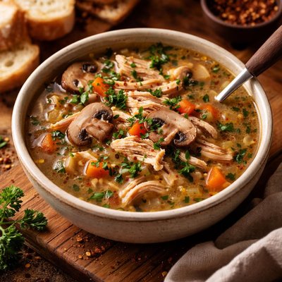 Image of Zippy Chicken Mushroom Soup