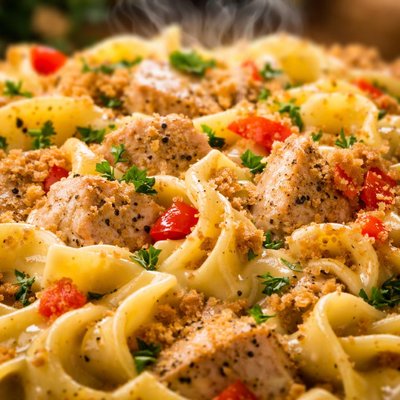 Image of Zippy Chicken Noodles Casserole