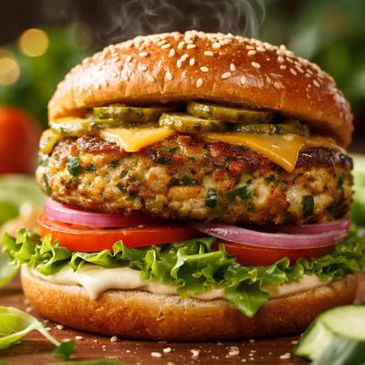 Image of Zippy Zucchini Burgers