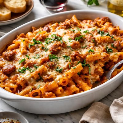 Image of Ziti Al Forno from the Sopranos Family Cookbook