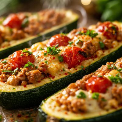 Image of Zucannoes Stuffed Zucchini