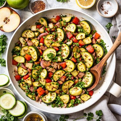 Image of Zucchini and Apple Saute