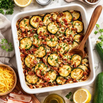 Image of Zucchini and Bacon Casserole