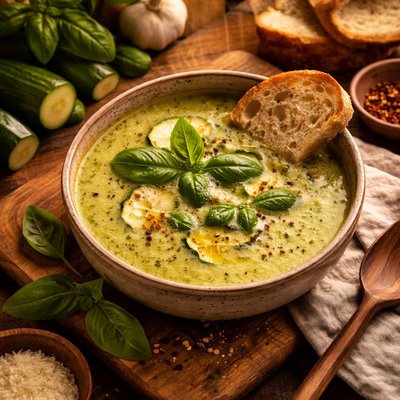 Image of Zucchini and Basil Soup