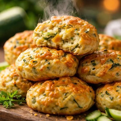 Image of Zucchini and Cheddar Puffs