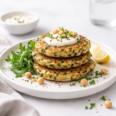 Image of Zucchini and Chickpea Pancakes