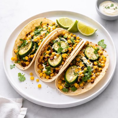 Image of Zucchini and Corn Tacos