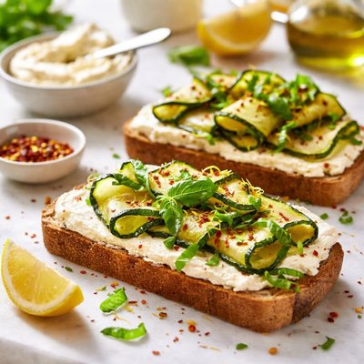 Image of Zucchini and Cream Cheese Sandwich