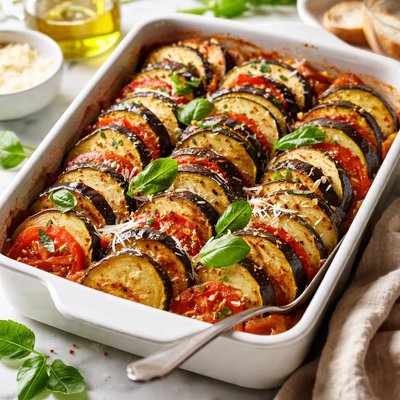 Image of Zucchini and Eggplant Bake