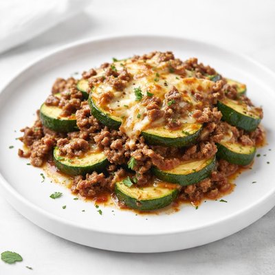 Image of Zucchini and Ground Beef Casserole