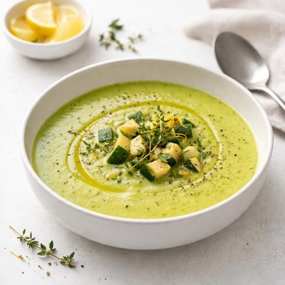 Image of Zucchini and Lemon Thyme Soup