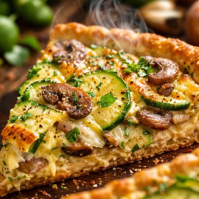Image of Zucchini and Mushroom Quiche
