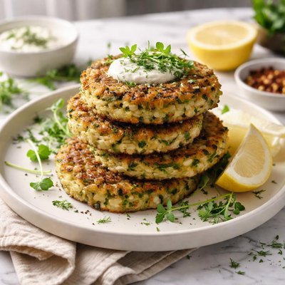 Image of Zucchini and Rice Patties