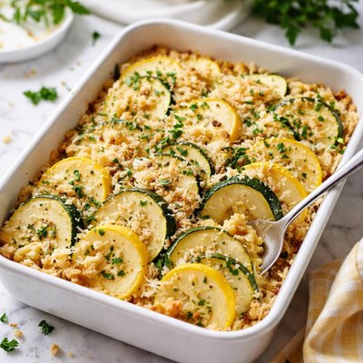 Image of Zucchini and Summer Squash Casserole