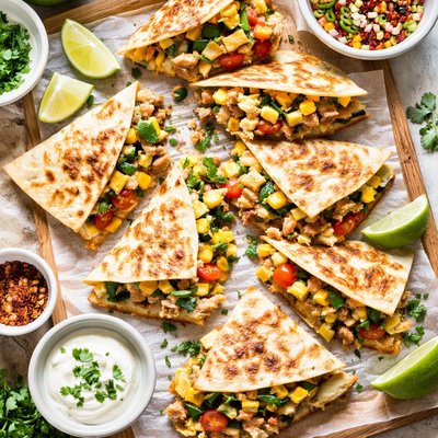 Image of Zucchini and Tuna Quesadillas