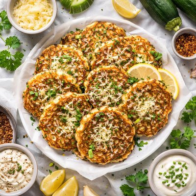 Image of Zucchini Asiago Pancakes