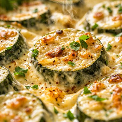 Image of Zucchini Baked in Sour Cream