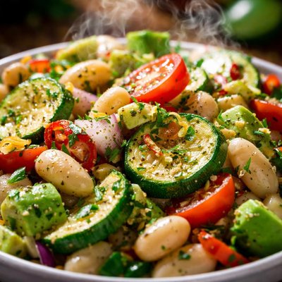 Image of Zucchini Bean Salad