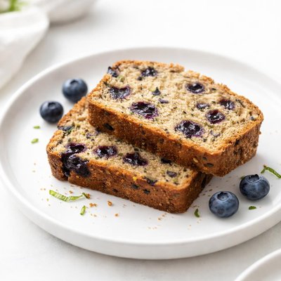 Image of Zucchini Blueberry Bread Lighter Version