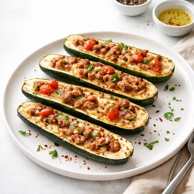 Image of Zucchini Boats on the Grill