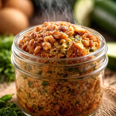 Image of Zucchini Bread Baked in a Jar