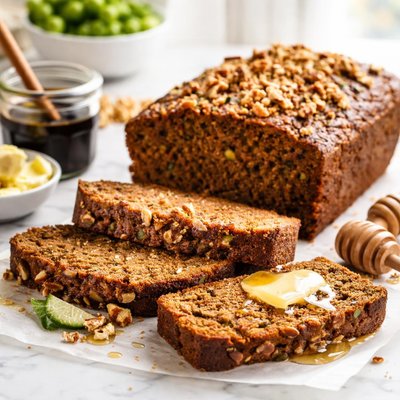 Image of Zucchini Bread Made with Brown Sugar and Molasses