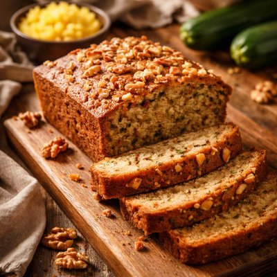 Image of Zucchini Bread with Pineapple