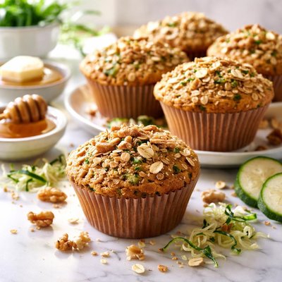 Image of Zucchini Breakfast Jumbo Muffins Oamc