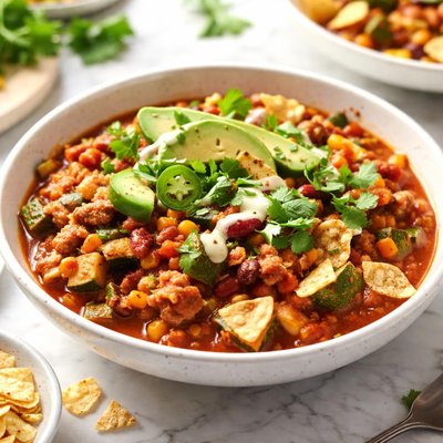 Image of Zucchini Buffalo Chili
