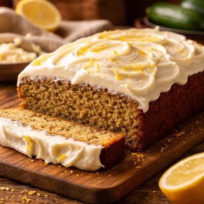 Image of Zucchini Cake with Lemon Cream Cheese Frosting