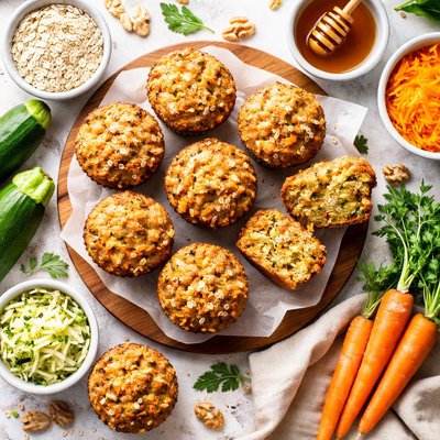 Image of Zucchini Carrot Muffins
