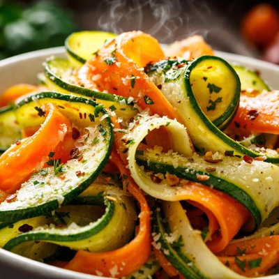 Image of Zucchini Carrot Ribbon Fettucini