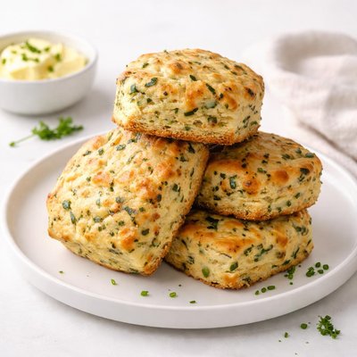 Image of Zucchini Cheddar and Herb Biscuits