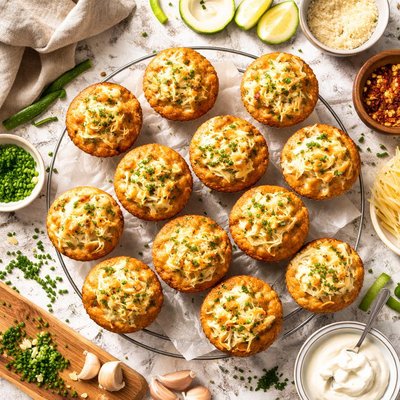 Image of Zucchini Cheese Muffins