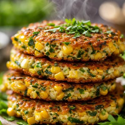 Image of Zucchini Corn and Coriander Fritters