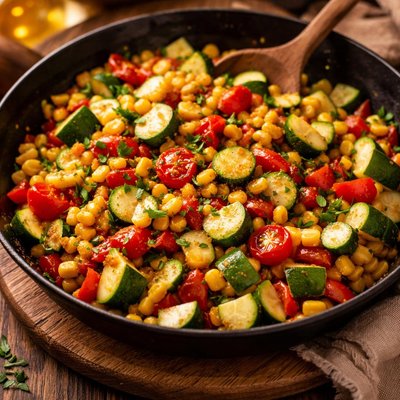 Image of Zucchini Corn Tomato Saute