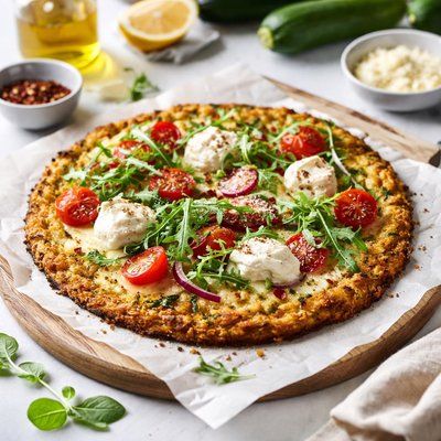 Image of Zucchini Crusted Pizza Base