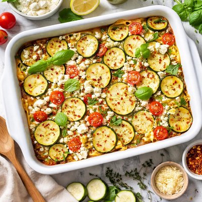 Image of Zucchini Feta Casserole