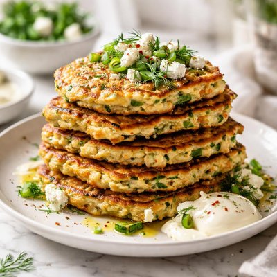 Image of Zucchini Feta Flapjacks