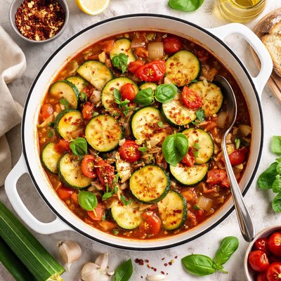 Image of Zucchini in a Pot