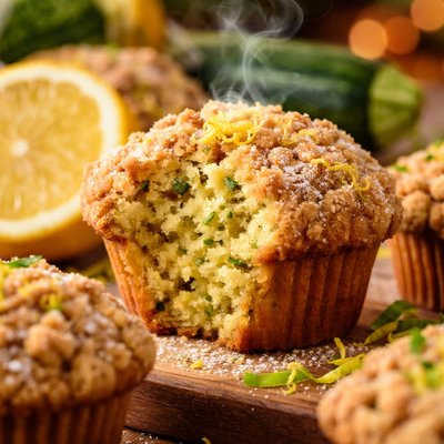 Image of Zucchini Lemon Muffins