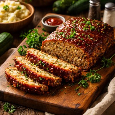 Image of Zucchini Meat Loaf