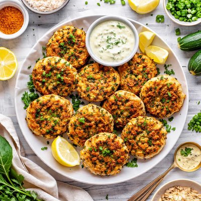 Image of Zucchini Mock Crab Cakes
